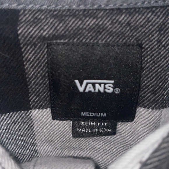 Vans slim fit (M) black/white flannel - Picture 4 of 4